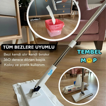 TozYok® Tüm Bezlerle Uyumlu Kıskaç Mop