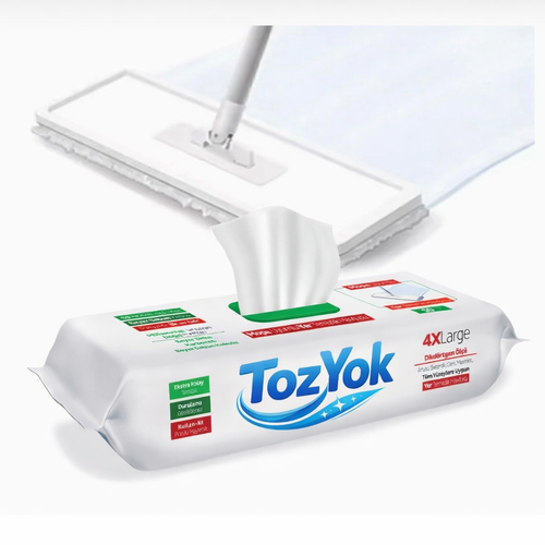 TozYok® Mop Uyumlu Yer Temizlik Havlusu 40 Yaprak